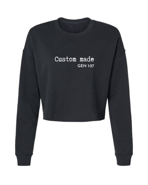 Custom Made Crop Sweatshirt