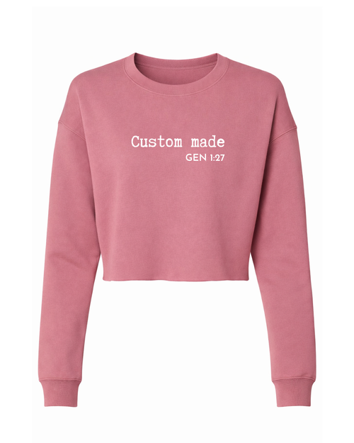 Custom Made Crop Sweatshirt