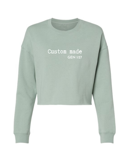 Custom Made Crop Sweatshirt