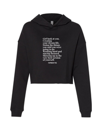 Girl Look at You Crop Hoodie