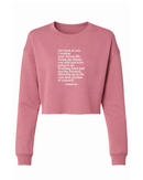 Girl Look At You Crop Sweatshirt