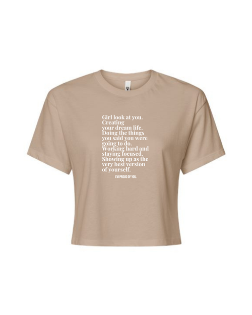 Girl Look At You Crop Tee