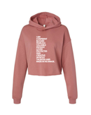 I AM Crop Hoodie