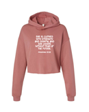 Proverbs Woman Crop Hoodie