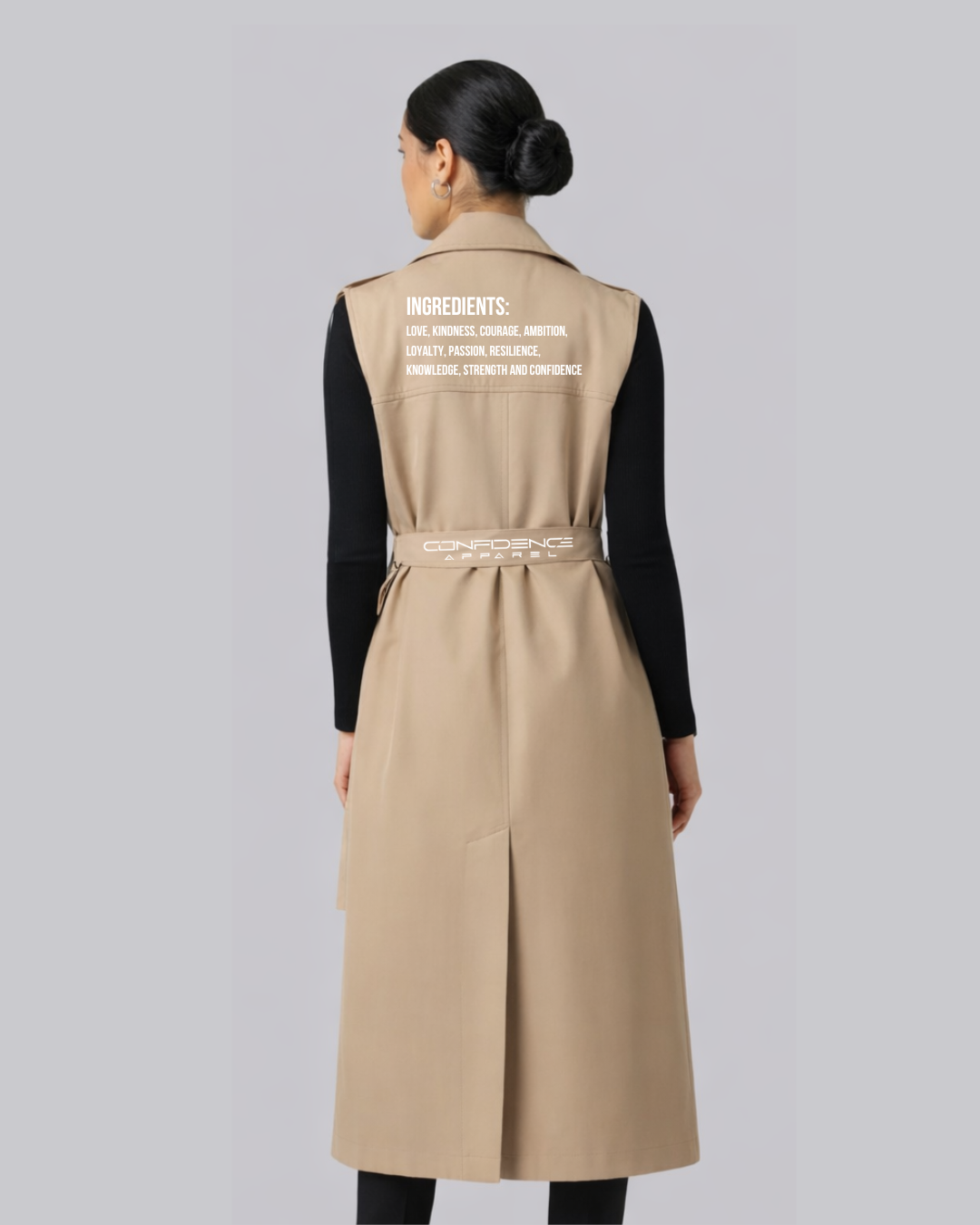 Sleeveless Trench Coat
