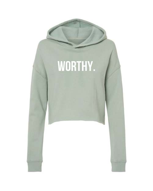 Worthy Crop Hoodie