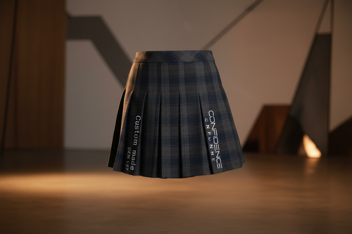 Confidence Pleated Skirt in elegant setting