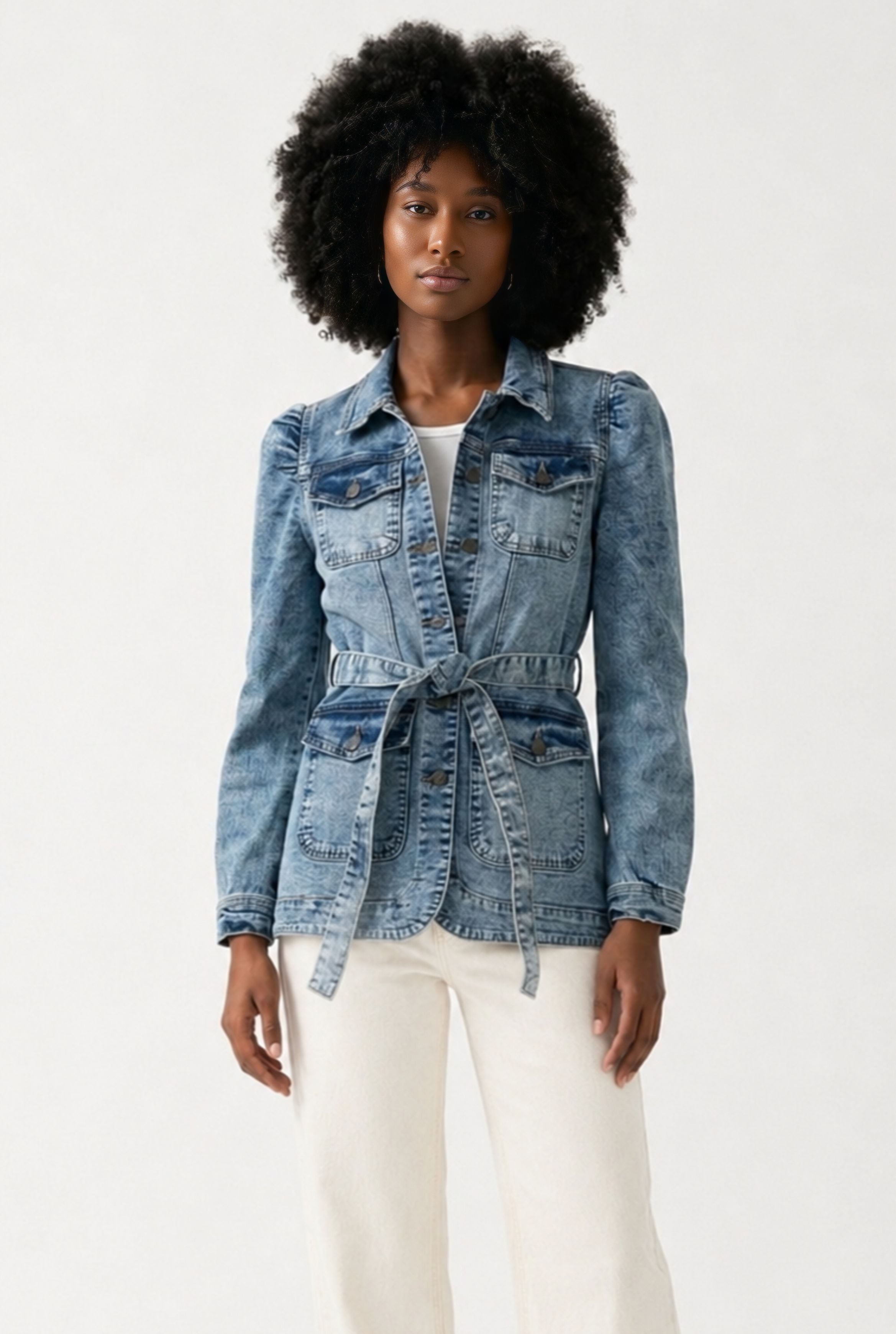 Proverbs 31 Denim Utility Jacket