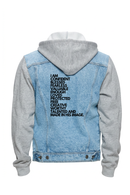 "I Am" Hooded Denim Jacket