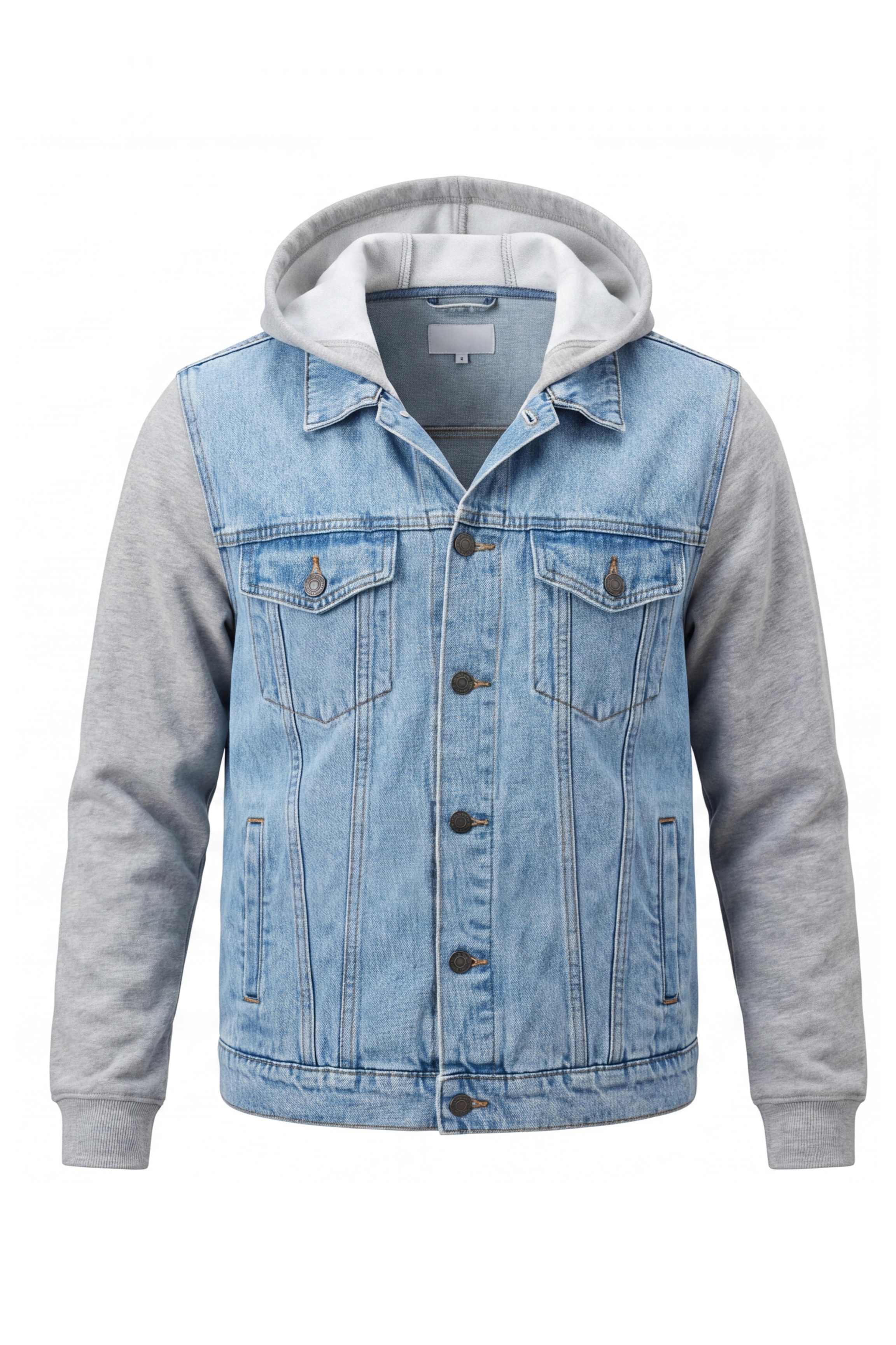 "I Am" Hooded Denim Jacket