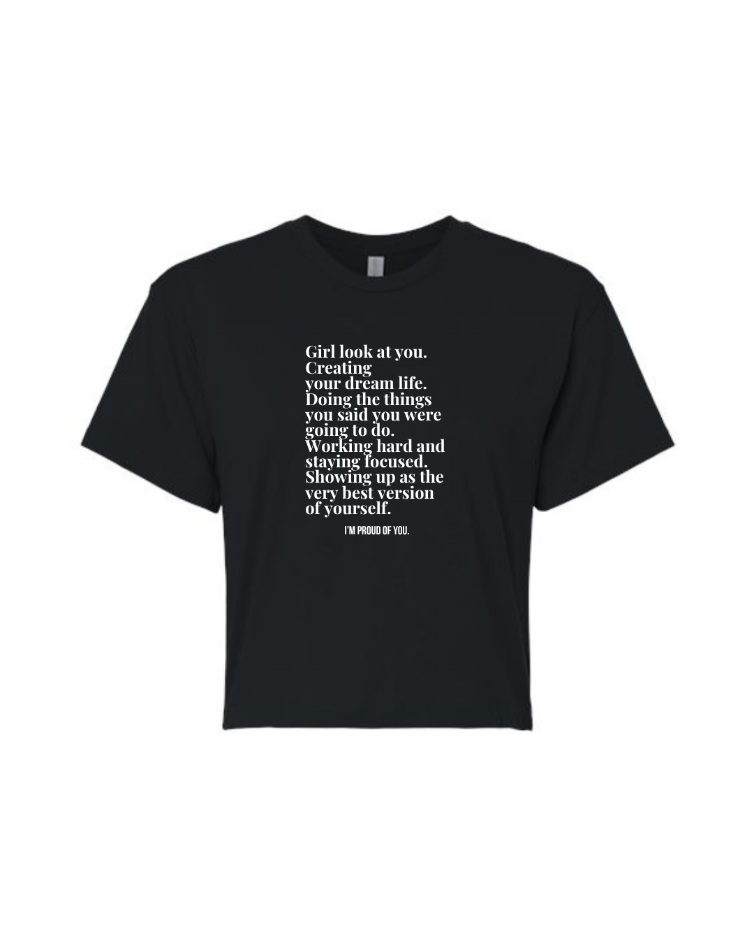 Girl Look At You Crop Tee