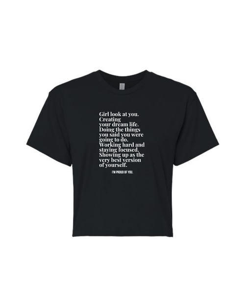 Girl Look At You Crop Tee