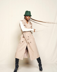Sleeveless Trench Coat